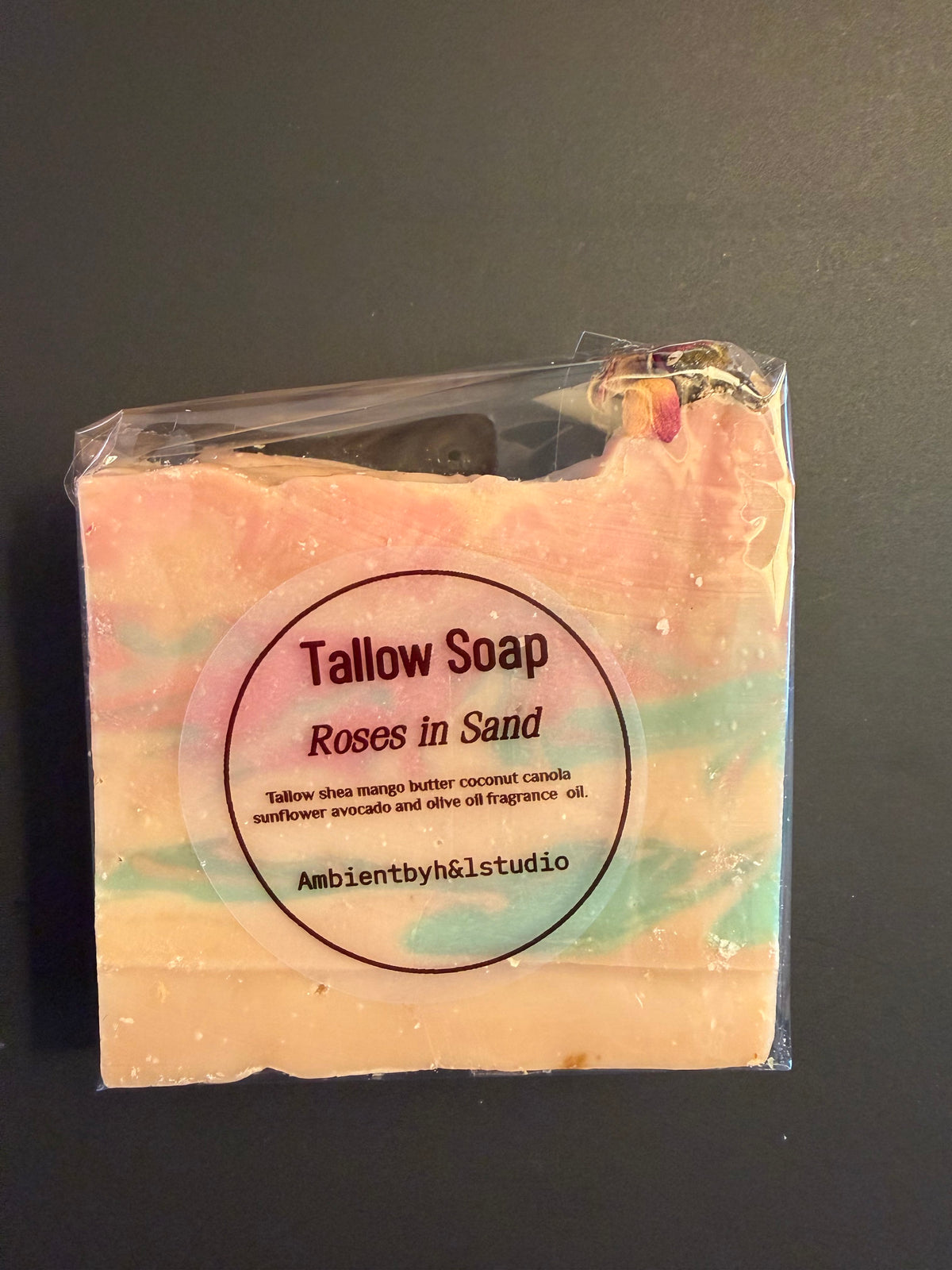 Roses in Sand tallow soap