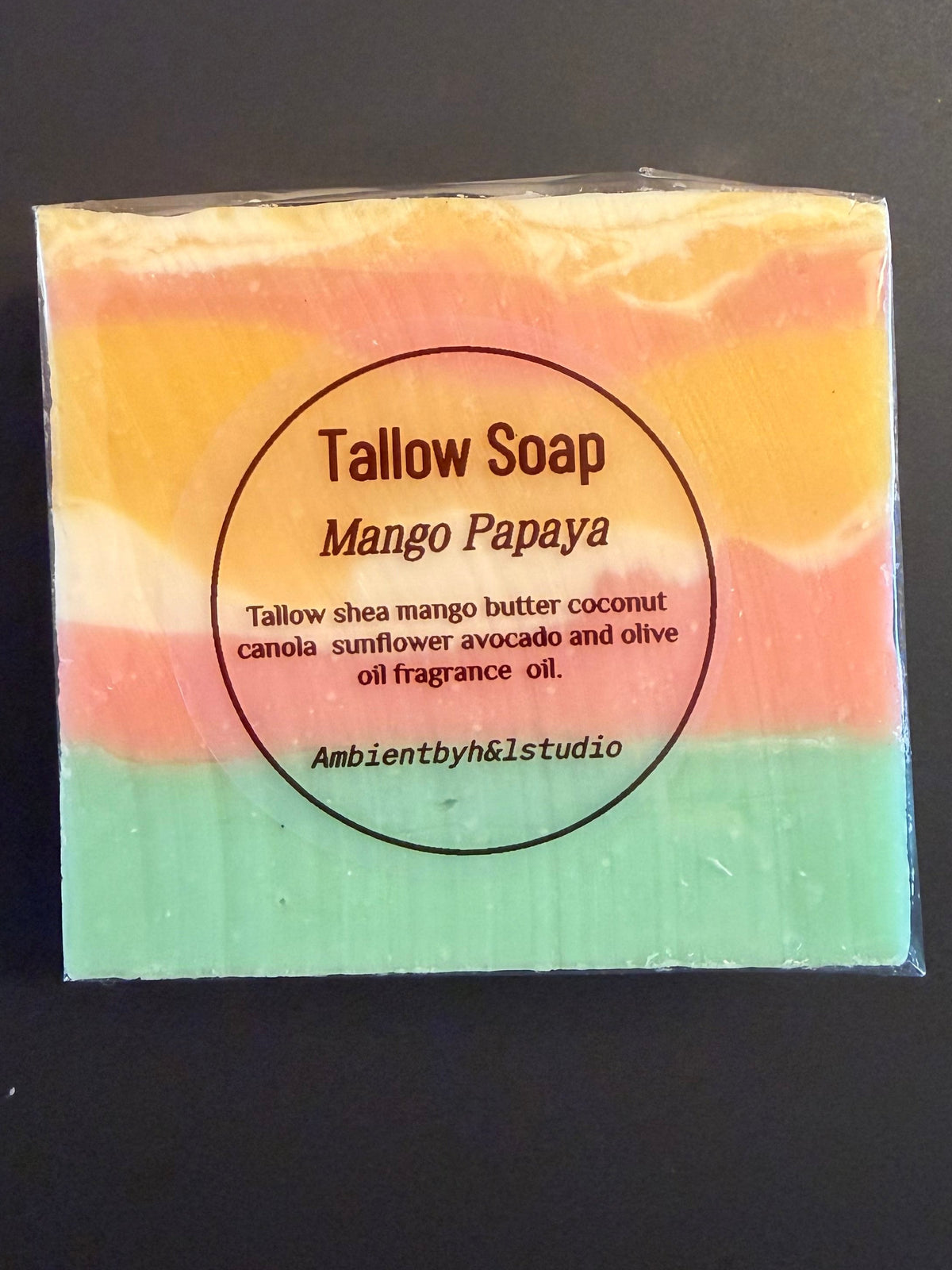 Mango Papaya Tallow soap
