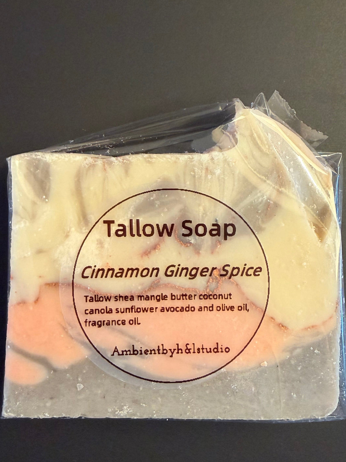 Cinnamon Ginger Spice tallow soap